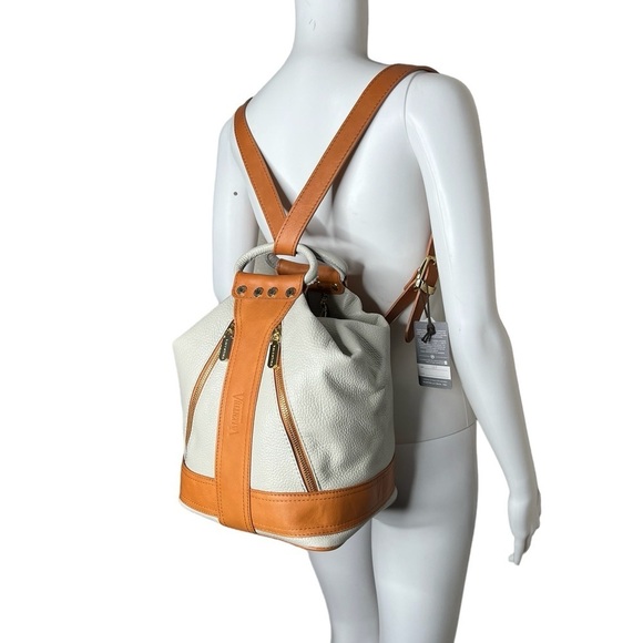 Valentina Leather Convertible Shoulder Bag Backpack
Bucket Bag Handbag main image 15